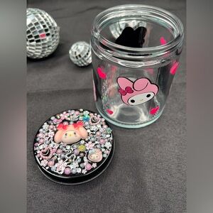 Cute Pink Heart Kids Stash Jar